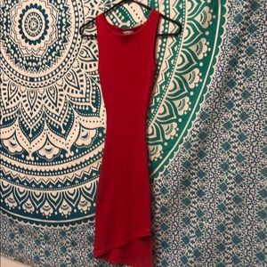 Red Tight-Fit Papaya Dress